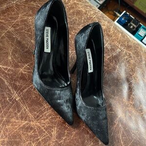 Steve Madden Textured Black Women's Heels